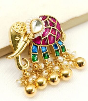 ELEPHANT SAREE PIN